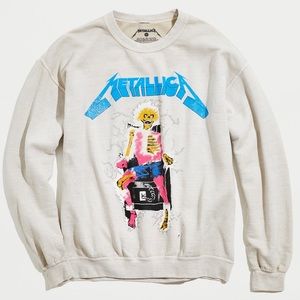 Metallica Vintage Wash Crew Neck Sweatshirt